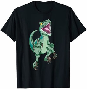 Velociraptor Dinosaur Raptor Prehistoric Predator Kids Boys Tシャツ