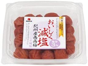 中田食品　おいしく減塩 しそ風味 250g　紀州南高梅 小粒　塩分3％