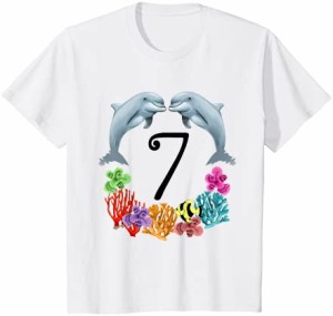 キッズ 7 Year Old Dolphin 誕生日パーティー 7歳の誕生日Tシャツ Tシャツ