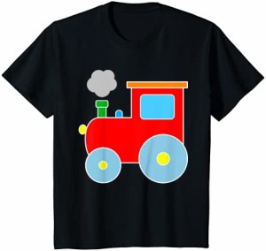 キッズ スチーム機関車エンジンシャツ 電車 幼児 男の子 Tシャツ