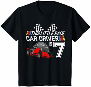 キッズ 7 Year Old Race Car 誕生日シャツ 7th Racing Party ギフトTシャツ Tシャツ