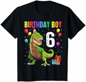 キッズ 6th Birthday Boy Dinosaur Shirts Rawr I'm 6 Dinosaur Tシャツ