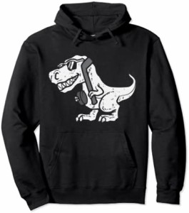 Trex Dinosaur Ice Hockey Cute Player Goalie Men Kids Boys パーカー