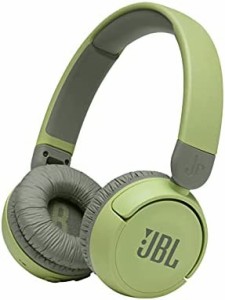 JBL JR310BT 子供向け Bluetoothワイヤレスヘッドホン 音量制御機能搭載/カスタマイズシール付属/最大約30時間再生 グリーン 2021年モデ