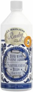 Rudy ルディ Le Maioliche ラ・マヨルカ Liquid Soap Refill（詰め替え用）Mediterranean Herbs メディタラニアンハーブ