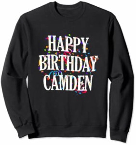 Happy Birthday Camden First Name Boys Colorful Bday トレーナー