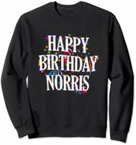 Happy Birthday Norris First Name Boys Colorful Bday トレーナー