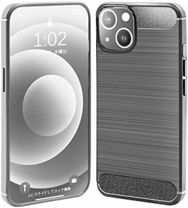 iitrust iPhone13 pro ケース おしゃれ 炭素繊維カバー 保護バンパー スマホケース 薄型 擦り傷防止 柔らかい手触り 耐衝撃 グレー
