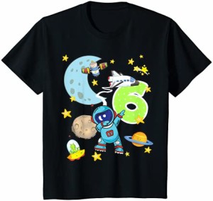 キッズ 6歳の誕生日の宇宙飛行士6歳の宇宙飛行士 Tシャツ