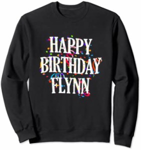 Happy Birthday Flynn First Name Boys Colorful Bday トレーナー