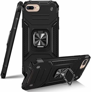 【Tgaoleyd】iPhone 8 Plus ケース/iPhone 7 Plus ケース/iPhone 6 Plus ケース リング付き 耐衝撃 薄型 PC対応 衝撃吸収 tpu フルプロテ