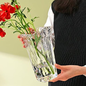 ガラス 花瓶 クリヤ 広口 花器 花瓶 ガラス 花瓶 おしゃれ 大 花瓶北欧 花瓶 フラワーベース 花器 バスケット 花瓶 ガーデン ガラス グラ