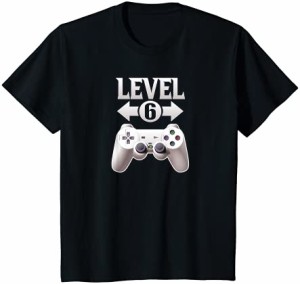 キッズ ビデオゲームレベル6の誕生日 Tシャツ