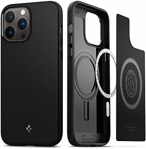 Spigen iPhone 13 Pro Max ケース Magsafe対応 マグネット搭載 TPU ワイヤレス充電対応 米軍MIL規格取得 耐衝撃 すり傷防止 マグ・アーマ