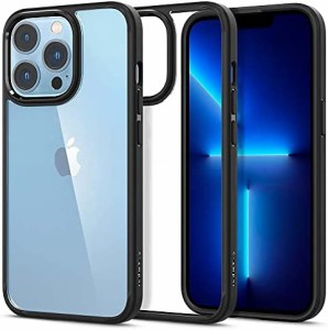 Spigen iPhone13 Pro 用 ケース 背面クリア TPU バンパーケース 2重構造 米軍MIL規格取得 耐衝撃 すり傷防止 黄ばみ無し ワイヤレス充電