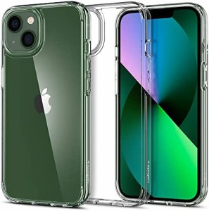 Spigen iPhone13 mini 用 ケース 全透明 TPU バンパーケース 2重構造 米軍MIL規格取得 耐衝撃 すり傷防止 黄ばみ無し ワイヤレス充電対応