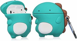 seleneige エアポッズ ケース エアポッツ airpods カバー キャラクター 耐衝撃 恐竜 シリコン ケース エアポッズ カバー エアポッツケー