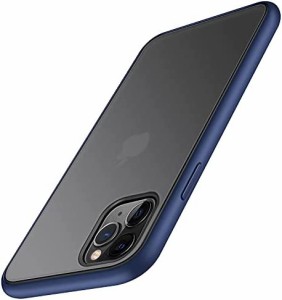 TENDLIN iPhone 11 Pro Max 用ケース 半透明 マット感 擦り傷防止 指紋防止 快適な質感 薄型 対応 アイフォン11Pro Max カバー（ブルー）