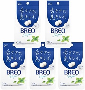 BREO(ブレオ) 江崎グリコ ブレオスーパータブレット (クリアミント) 17g ×5個