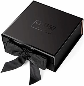 JiaWei ギフトボックス大, プレゼントぼっくす 箱リボン付き, 高級 ギフトボックス, プレゼントボックス, ふた付きマグネットプレゼント