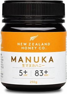 New Zealand Honey Co. ニュージーランドハニーカンパニー | マヌカハニー UMF 5+ | MGO 83+, 250g