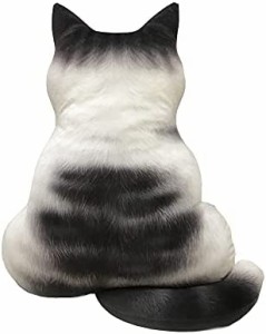 ネコ型クッション クッション かわいい 猫 ネコ 抱き枕 SNS映え インテリア おしゃれ ネコ後ろ姿 座布団 プレゼント 子供 誕生日 47×40c