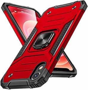 iphone xr ケース リング 耐衝撃 衝撃吸収 米軍MIL規格取得 レンズ保護 TPU+PC リングつき 指紋防止 車載ホルダー対応 スタンド機能 防塵