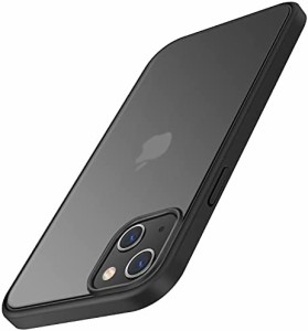 TENDLIN iPhone 13 用ケース 半透明 マット感 擦り傷防止 指紋防止 薄型 対応 アイフォン13 カバー（ブラック）