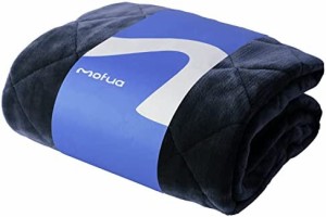 ナイスデイ mofua (モフア) 敷きパッド ダークネイビー ダブル (140×200cm) 冬 あったか モフモフ 発売11周年 プレミアムマイクロファイ