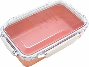 OSK 弁当箱 ランチボックス ひのきのぷら ピンク 500ml [仕切付/4点ロック/盛付けがつぶれにくい] 日本製 食洗機対応 PCD-500