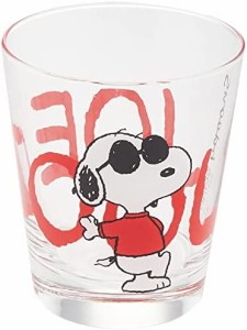 PEANUTS(ピーナッツ) スヌーピー ガラス タンブラー コップ 約260ml ジョー・クール 日本製 SN872-813 透明