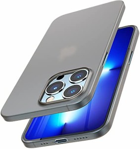 TOZO iPhone 13 Pro ケース対応6.1インチハードカバー0.35mm プロテクトシェル半透明軽量薄カバーマット仕上げブラック