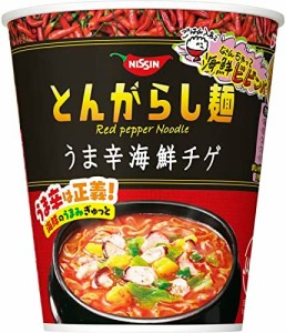 日清食品 日清のとんがらし麺 うま辛海鮮チゲ 63g×12個