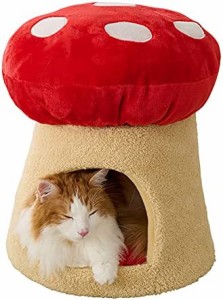 アイリスオーヤマ 秋冬用 ペットベッド ホットカーペット取付可 キノコ 小型犬 猫用