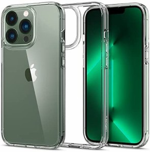 Spigen iPhone13 Pro 用 ケース 全透明 TPU バンパーケース 2重構造 米軍MIL規格取得 耐衝撃 すり傷防止 黄ばみ無し ワイヤレス充電対応 