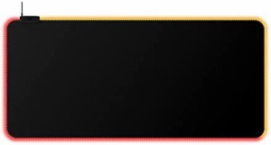 HyperX Pulsefire Mat RGBゲーミングマウスパッド RGBライティング XL サイズ 布製 ゲーマー向け カスタマイズ可能 2年保証 4S7T2AA ブラ