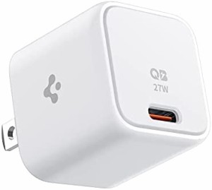 Spigen 27W Type-c 急速充電器 ACアダプター [ PD・PPS規格対応 / 27W出力 / USB-C ポート/PSE ] iPhone 14 13 Plus Pro Max Mini 12 11 