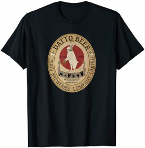 脱兎ビール うさぎ　ウサギ　兎　beer 麦酒　ラベル　レトロ　昭和　瓶ビール　メンズ　レディース　キッズ　グッズ Tシャツ