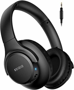 ワイヤレス ヘッドホン KVIDIO Bluetooth 5.0 55時間再生 ヘッドホン 40mm HD ドライバーユニット オーバーイヤーヘッドホン マイク内蔵 