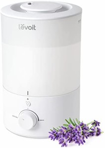 Levoit 加湿器 アロマ 卓上 大容量 小型 3L 超音波式 28dB静音 上から給水 ナイトライト 6-17畳対応 加湿量最大220ml/h 最大25時間連続稼