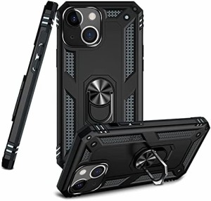 【Tgaoleyd】iPhone 13ケース リング付き PC対応 落下衝撃吸収 TPU フルプロテクトデザイン スマホケース 耐衝撃 防塵 360度回転 車載ホ