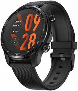 TicWatch Pro 3 Ultra GPS スマートウォッチ Qualcomm 4100とMobvoiデュアルプロセッサシステム Wear OS by Google 男性 フィットネスモ