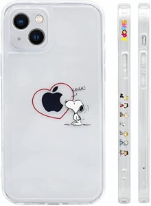 iPhone13 用 ケース スヌーピー スマホケース かわいい 全機種対応 側面設計 クリア TPU バンパー すり傷防止 指紋防止 全面 耐衝撃 ワイ