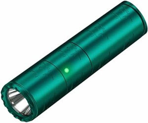 klarus K10 1200ルーメン タクティカル懐中電灯 185メートル USB充電式懐中電灯 IPX8防水 アウトドア 釣り ハイキング キャンプ (グリー