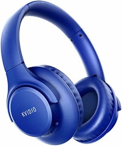 ワイヤレス ヘッドホン KVIDIO Bluetooth 5.0 55時間再生 ヘッドホン 40mm HD ドライバーユニット オーバーイヤーヘッドホン マイク内蔵 