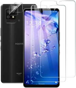 【2+2 セット】For AQUOS Zero6 SHG04 ガラスフィルム*2枚 + Zero 6 カメラフィルム*2枚 [ZXZone] zero6 フィルム 強化ガラス液晶保護フ