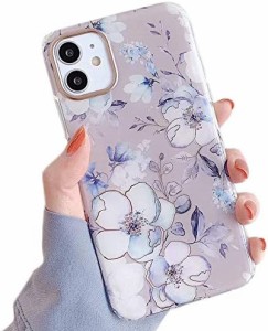 レトロ調 花模様 iPhone12 / iPhone 12 Pro ケース 6.1 花柄 花 フラワー 和柄 水彩 スマホケース スマートフォンケース 携帯ケース 保護