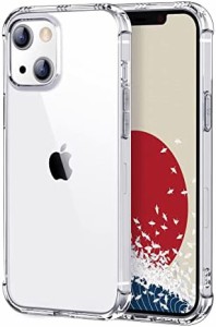 ONES 全透明 iPhone 13 mini ケース 耐衝撃 超軍用規格 『エアバッグ、半密閉音室、Qi充電』〔滑り止め、すり傷防止、柔軟〕〔美しい、光
