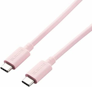 エレコム USB4ケーブル USBケーブル Type C (USB-C to USB-C) 100W USB Power Delivery対応 0.8m ピンク USB4-APCC5P08PN