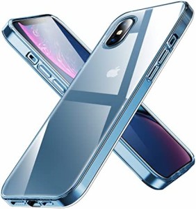 iPhone X 用ケース iPhone XS 用ケース 耐衝撃 クリア iPhone xカバー tpu 透明 スリム 薄型 シリコン 指紋防止 米軍MIL規格取得 衝撃吸